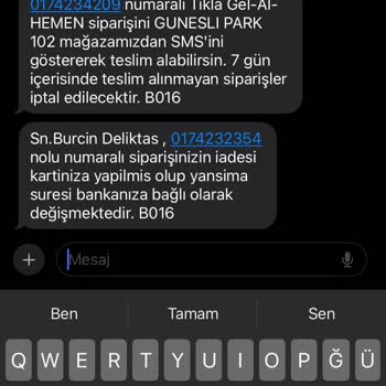 Watsons Puan Sipariş İptal Etme
