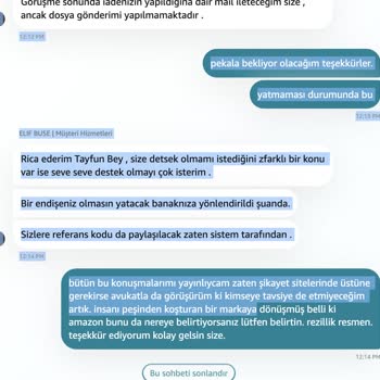 Amazon İade Paramı Vermiyor Oyalıyor