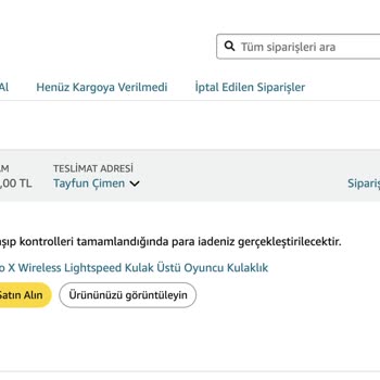Amazon İade Paramı Vermiyor Oyalıyor