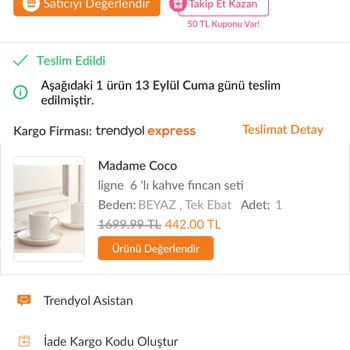 Trendyol Kargomu Karıştırdı Ve Ürünümü Temin Etmiyor