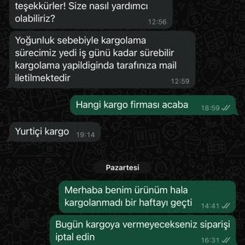 Melvien Markasından Şikayetçiyim. Paramızı Alıp Ürünü Göndermiyorlar
