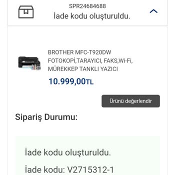 Vatan Bilgisayar Kargolanmayan Siparişin Sebebi