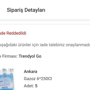 Trendyol Ücret İadesi Yapmıyor