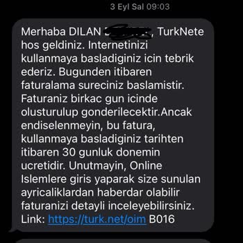 TurkNet Faturalandırma Ve Müşteri Hizmetleri Sorunu