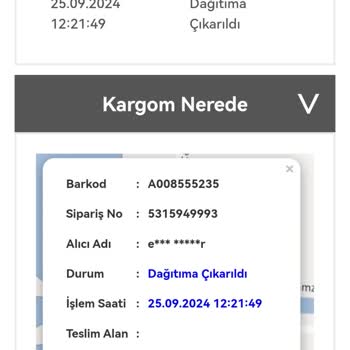 Bir Günde Kargo Kargom Teslim Edilmedi.