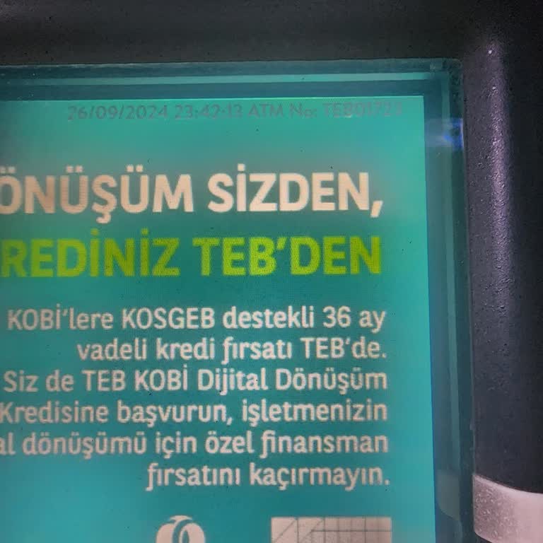 TEB ATM Si Parama El Koydu