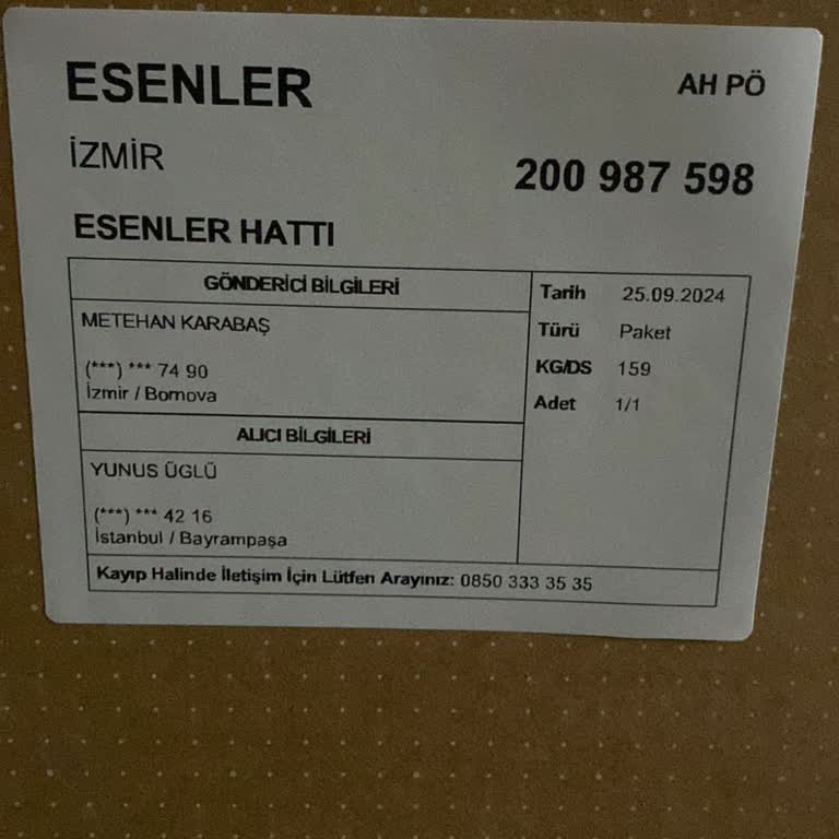 Pamukkale Kargo Pamukkale Firması Kargo Bölümünden Memnum Kalmadım