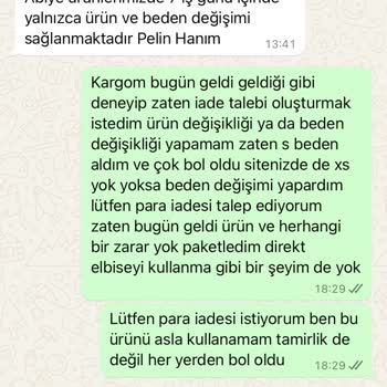 Abiye Merkezi İade Talebinde Yaşanan Zorluklar Ve Kalitesiz Ürün Sorunu