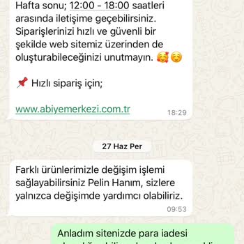 Abiye Merkezi İade Talebinde Yaşanan Zorluklar Ve Kalitesiz Ürün Sorunu
