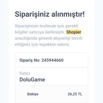 Shopier Para İadesi İstiyorum