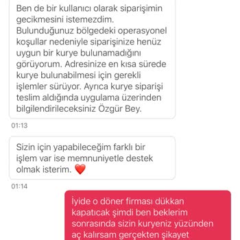 Yemek Sepeti Pişmanlıktır
