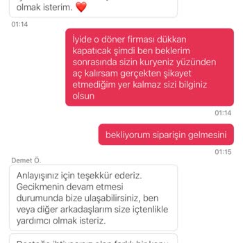 Yemek Sepeti Pişmanlıktır