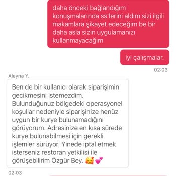 Yemek Sepeti Pişmanlıktır