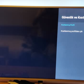 PHILIPS TV Philips Android TV Kısıtlanmış Profilden Çıkamıyorum.