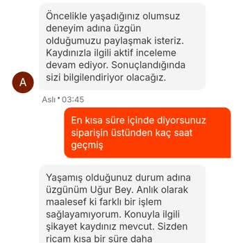 Migros Yemek Sipariş Teslim Edilmedi