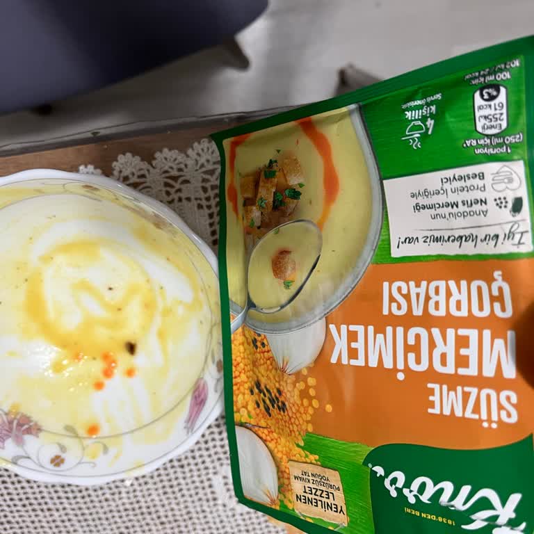 Knorr Hazır Çorba Mercimek Taneli Mi Olur