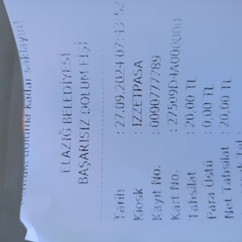 Elazığ Belediyesi Başarısız Yükleme Sorunu