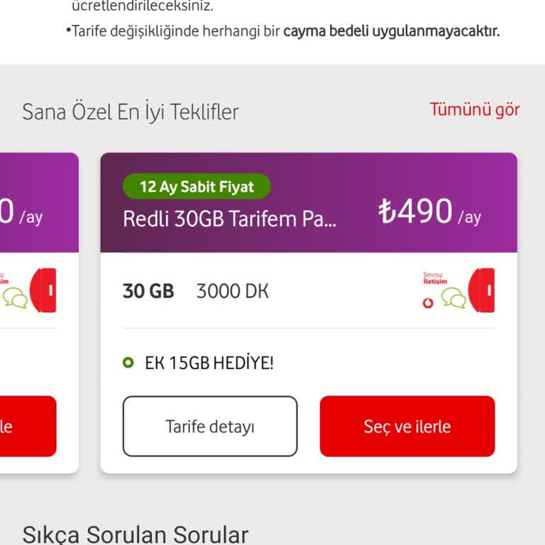 Vodafone Paket Zamları ve Hak Kaybı Şikayeti