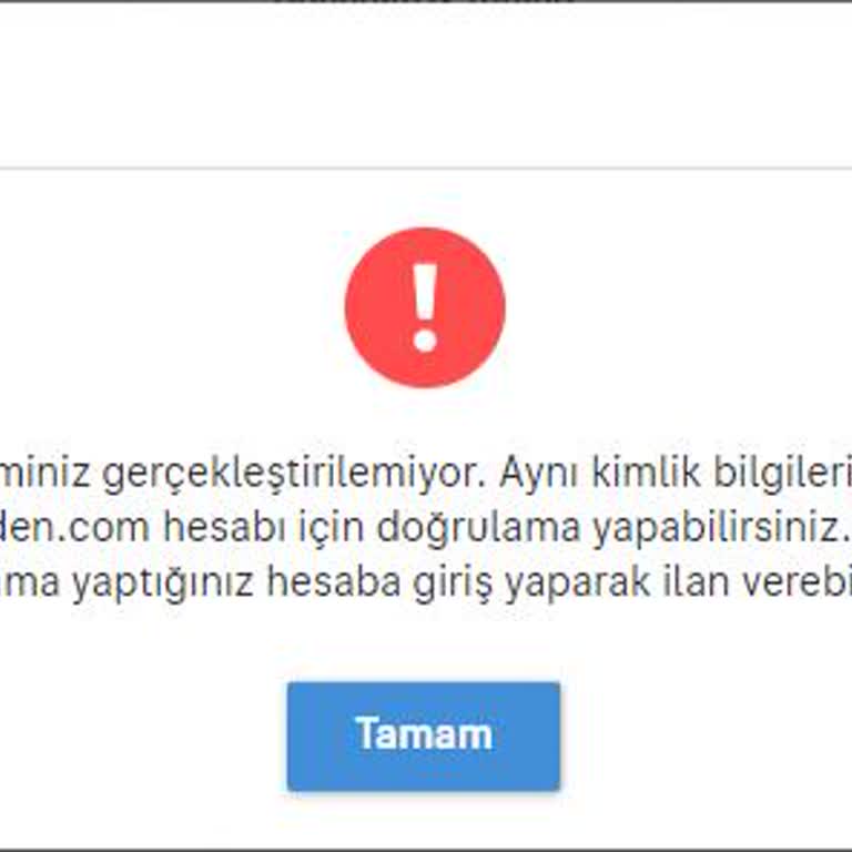 Sahibinden.com E Devlet Giriş Yapılmıyor