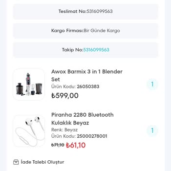 A101 Kargom Benim Adıma Başkasına Teslim Edilmiş