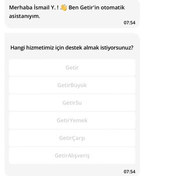 GetirYemek Gece Siparişim Teslim Edilmedi Ve Müşteri Hizmetleri Yardımcı Olmadı