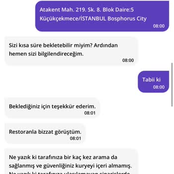 GetirYemek Gece Siparişim Teslim Edilmedi Ve Müşteri Hizmetleri Yardımcı Olmadı