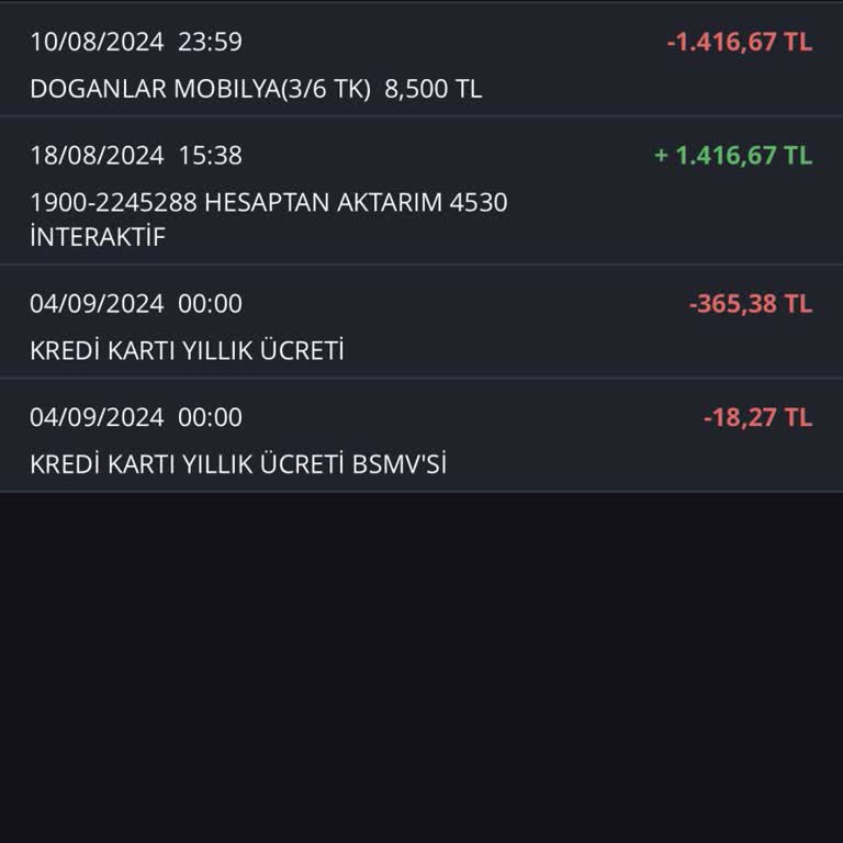 İş Bankası Yıllık Aidat Ücret Kesintisi