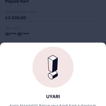 Paycell Para Transferi Ve Karta Aktarabilir Bakiye