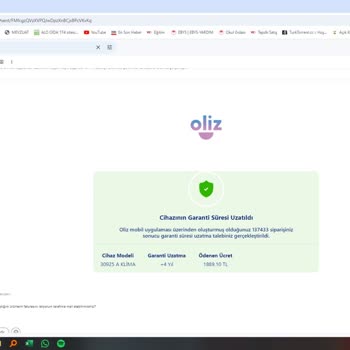 Oliz Arçelik/Beko Parasını Aldığı Halde Hizmet Yok (Ek Garanti Uzatılmadı)