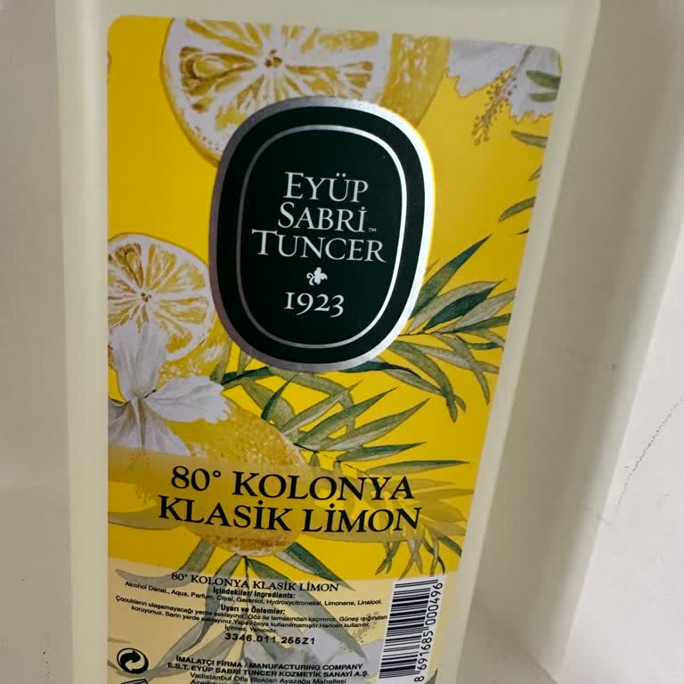 Eyüp Sabri Tuncer Kolonya Geri Çağırma