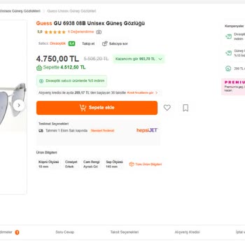 Hepsiburada.com Olamayan Ürünü Satıyor