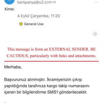 Kampanya U2 Nestle Hediyesi Göndermiyor