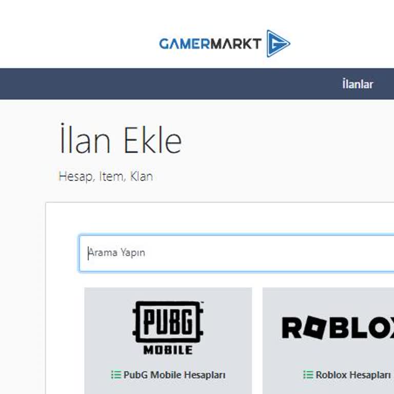 GamerMarkt İlan Eklenmiyor Off!