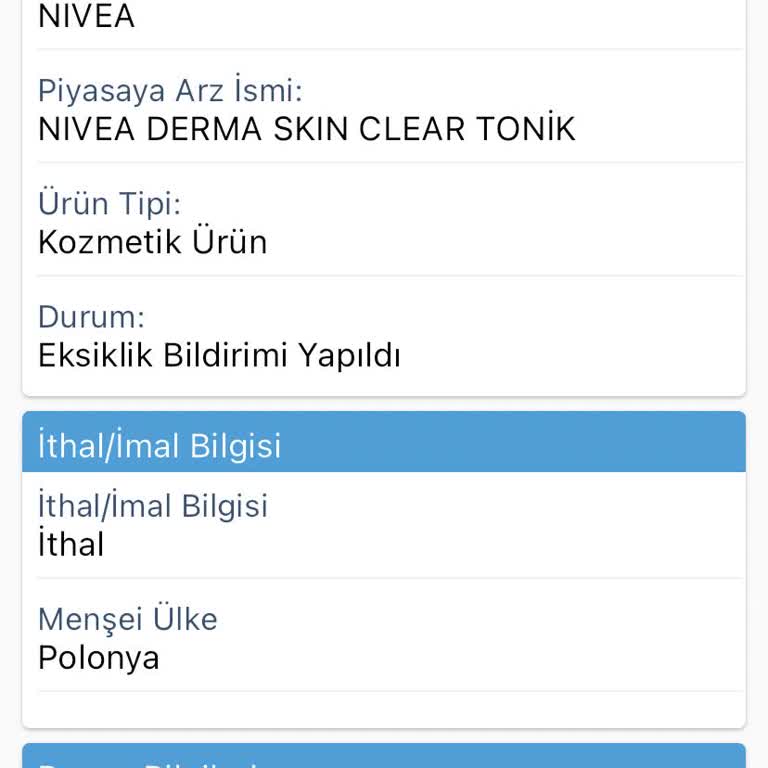 Nivea Derma Skin Tonik Zararlı Mı?