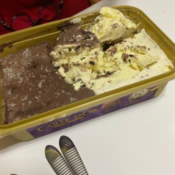 Carte D'or Ice Cream Arrived Melted and Refrozen