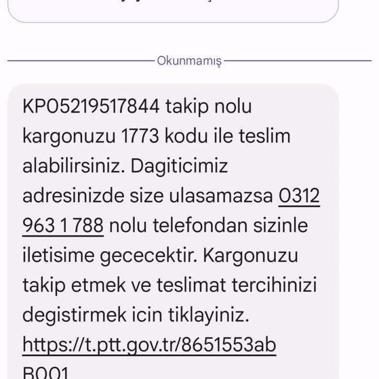 PTT Kargo Kargo Yok Ki