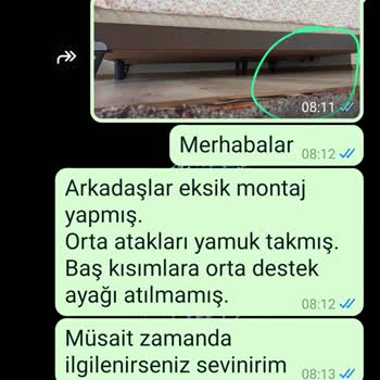 Modalife Mobilya Teknik Servis Yetersizliği