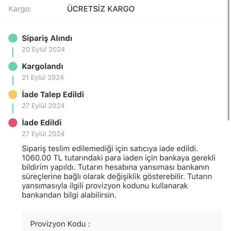 Trendyol Dolap Uygulaması Hizmet Bedeli Kesinti