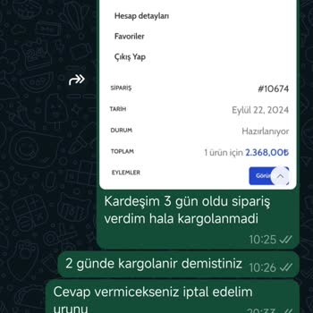 Byg Wear Mağazasından Sipariş Edilen Ürünler Gönderilmiyor