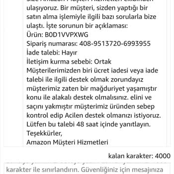 Amazon İade Garantisi Mağduriyeti