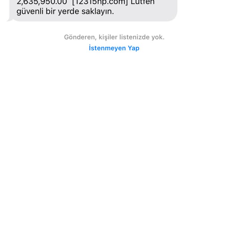 Hpsystems Bu Mesajla Hiçbir Alakam Yoktur
