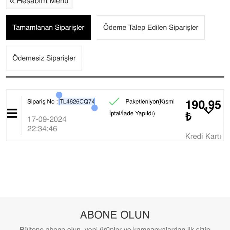 Farksepeti.com Farksepeti Ücreti İade Etmiyor