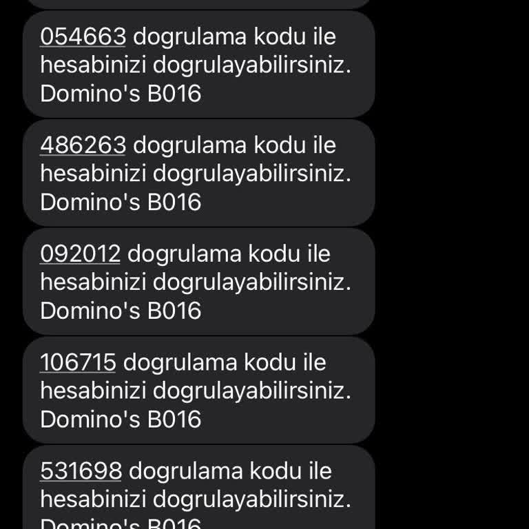 Domino's Pizza Sürekli Gelen Doğrulama Kodları Rahatsız Ediyor