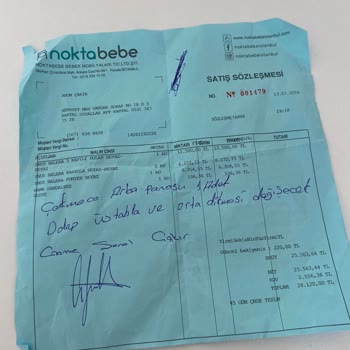 Nokta Bebe Ürünleri Hem Eksik Hem Geç Hem De Deforme Gönderiyor