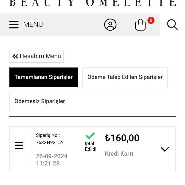 Beauty Omelette Ciddiyetsiz Bir Marka, Müşteri Memnuniyeti Sıfır