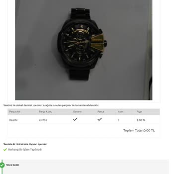 Saat & Saat Diesel Saatin Geri Kalma Sorunu