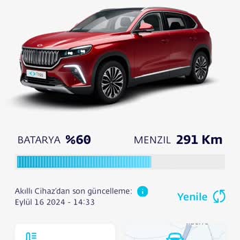 Togg Aracımdan Güncel Veri Alamıyorum