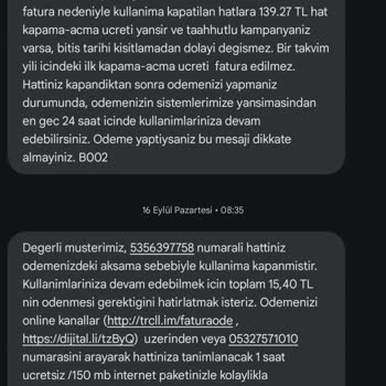 Haksız Hat Açma Kapama Ücreti ve Müşteri Hizmetleri Sorunu