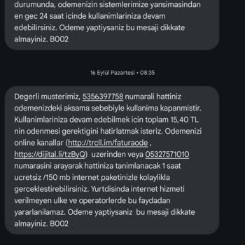 Haksız Hat Açma Kapama Ücreti ve Müşteri Hizmetleri Sorunu