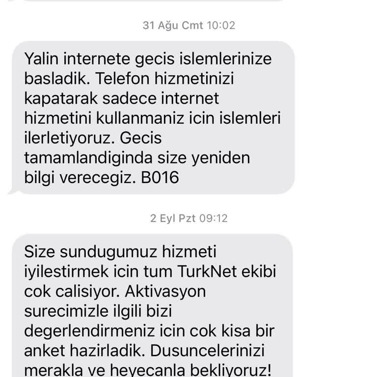 TurkNet Müşteri Hizmetleri İle İletişim Sorunu